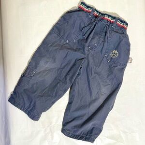 Vintage toddler Sesame Street brand Lined Cargo pants 24m wide leg Elmo